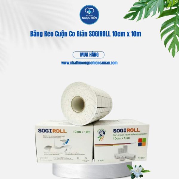 Băng Keo Cuộn Co Giãn SOGIROLL 10cm x 10m