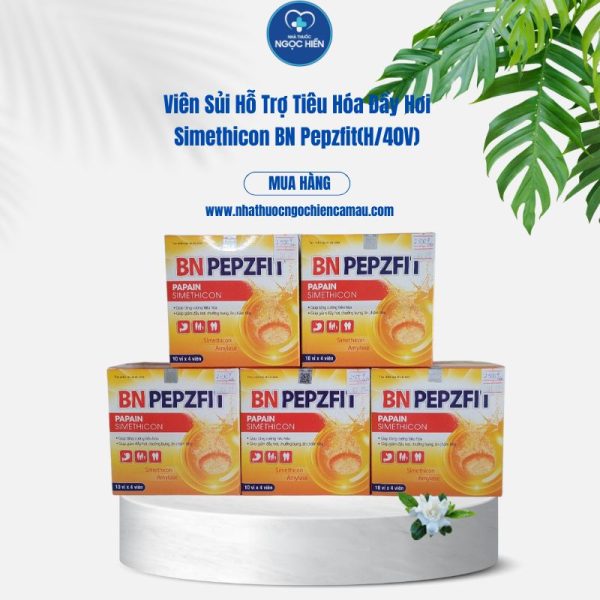 Viên Sủi Hỗ Trợ Tiêu Hóa Đầy Hơi Simethicon BN Pepzfit(H/40V)