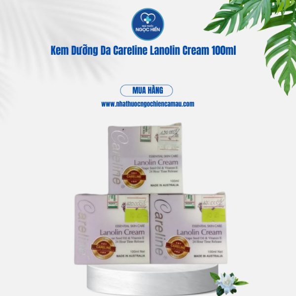 Kem Dưỡng Da Careline Lanolin Cream 100ml