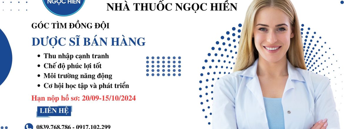 Tuyển dụng dược sỹ bán hàng